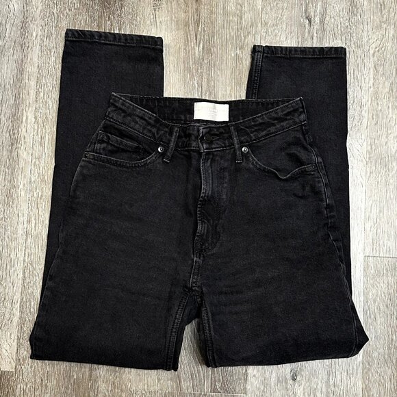 Everlane Curvy Cheeky Jean Black Wash Size 26 Regular - Picture 3 of 7